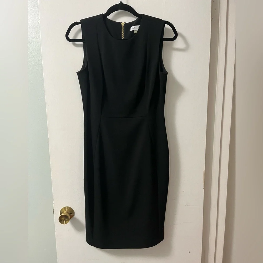 Black Calvin Klein sheath dress - Picture 1 of 3